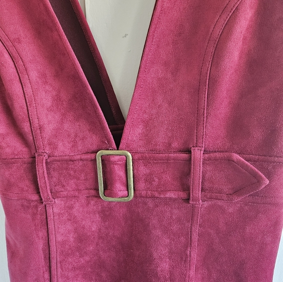 Forever 21 Mini burgundy dress Size L - Picture 3 of 11